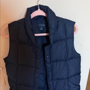 Lands' End Dark Blue Quilted Vest